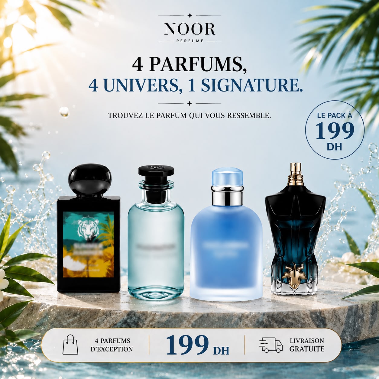 pack 4 parfums