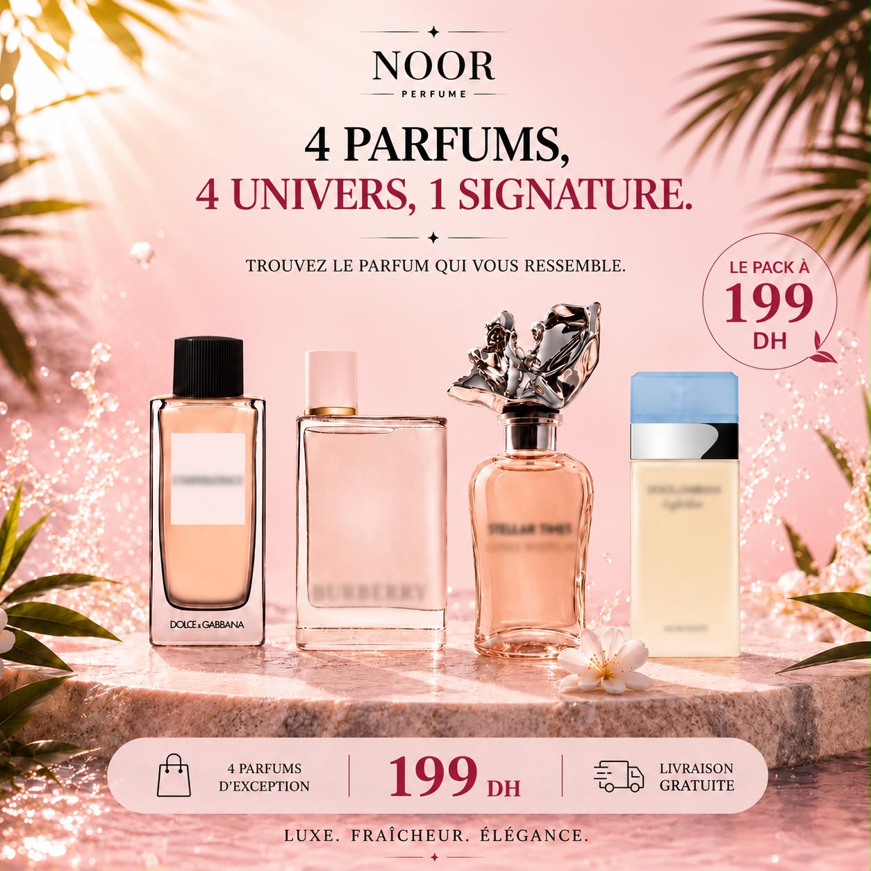 pack 4 parfums femme